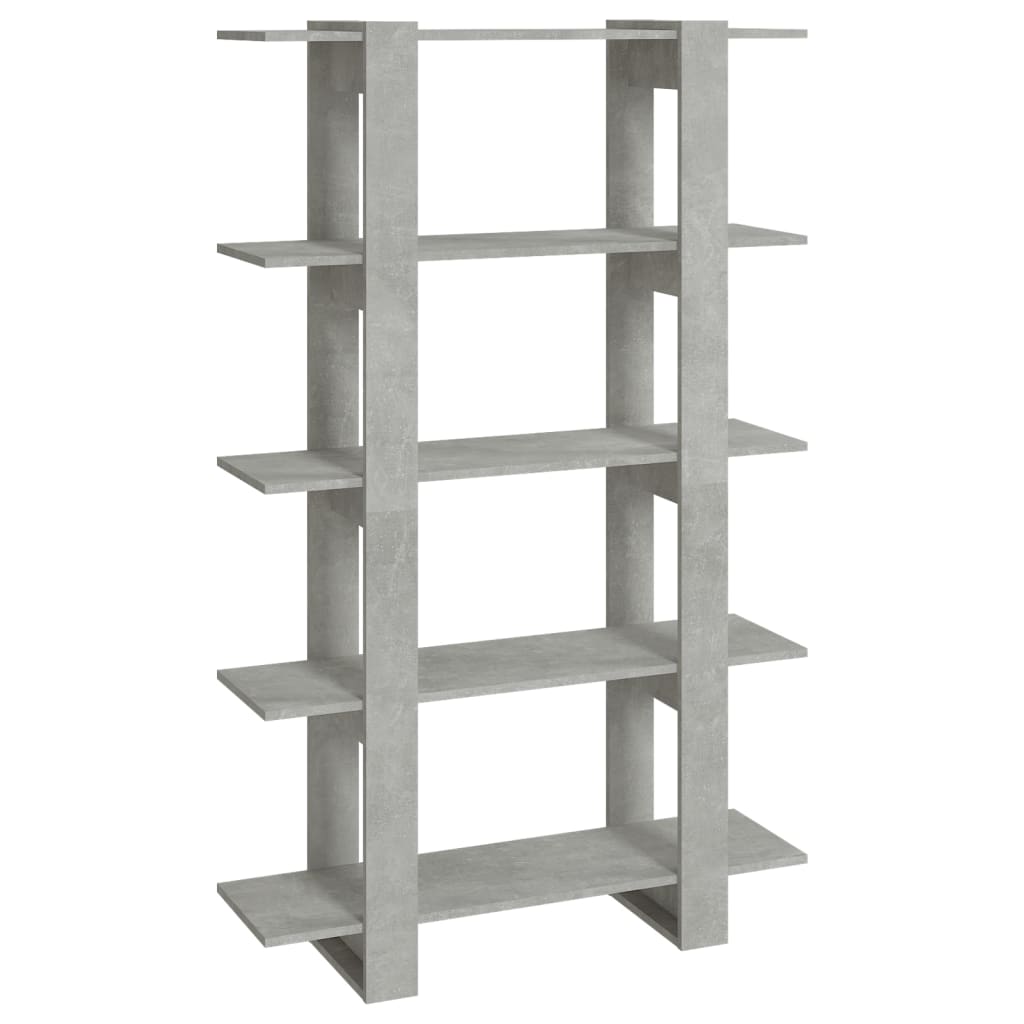 vidaXL Bibliotecă/Separator cameră, gri beton, 100x30x160 cm