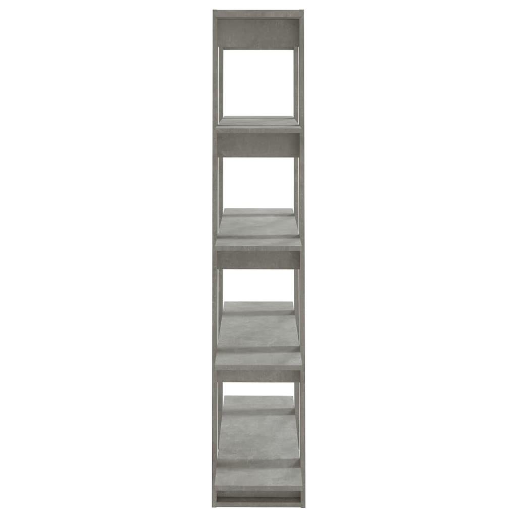 vidaXL Bibliotecă/Separator cameră, gri beton, 100x30x160 cm