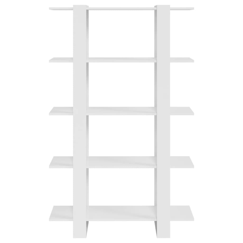 vidaXL Bibliotecă/Separator cameră, alb extralucios, 100x30x160 cm vidaXL Bibliotecă/Separator cameră, alb extralucios, 100x30x160 cm