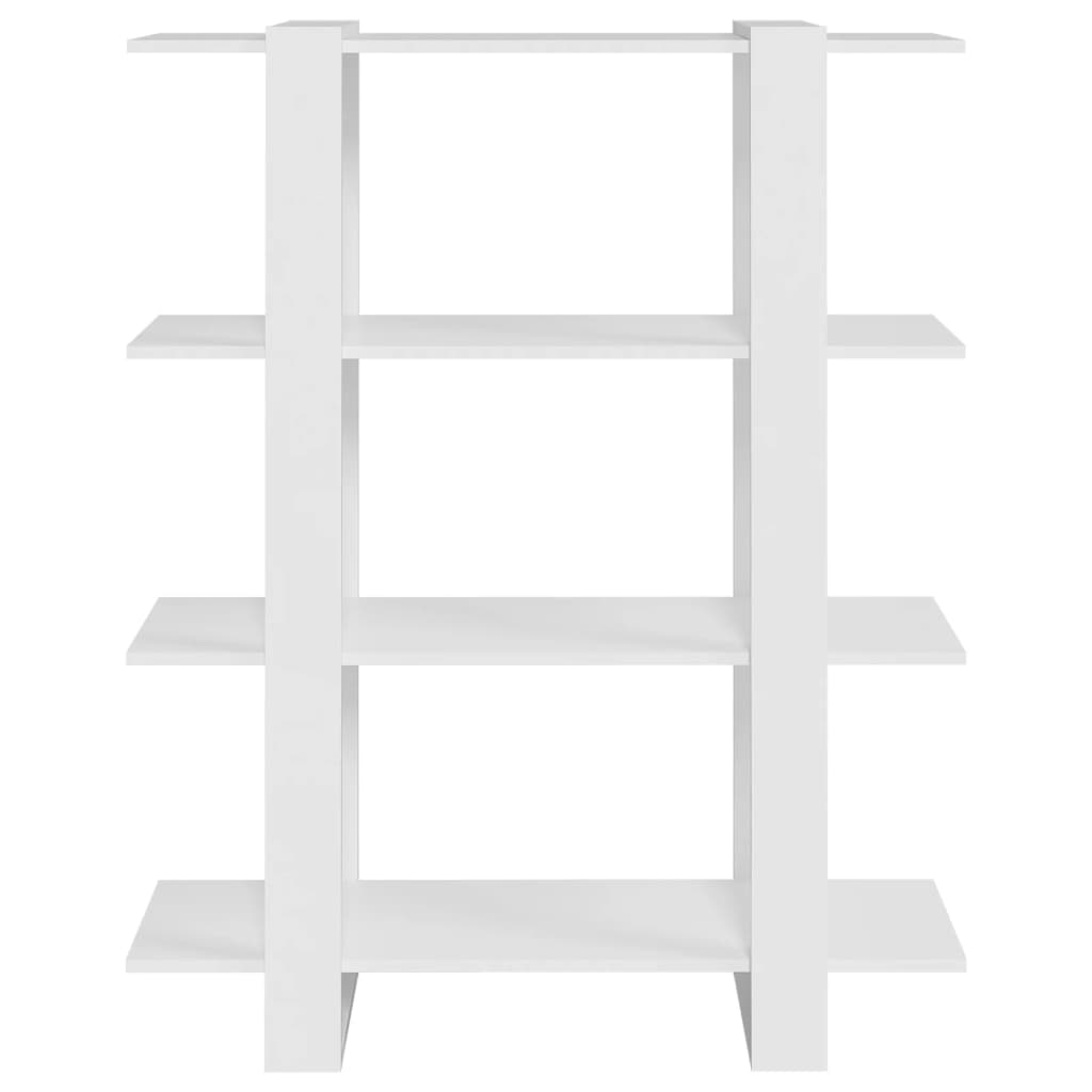 vidaXL Bibliotecă/Separator cameră, alb, 100x30x123,5 cm