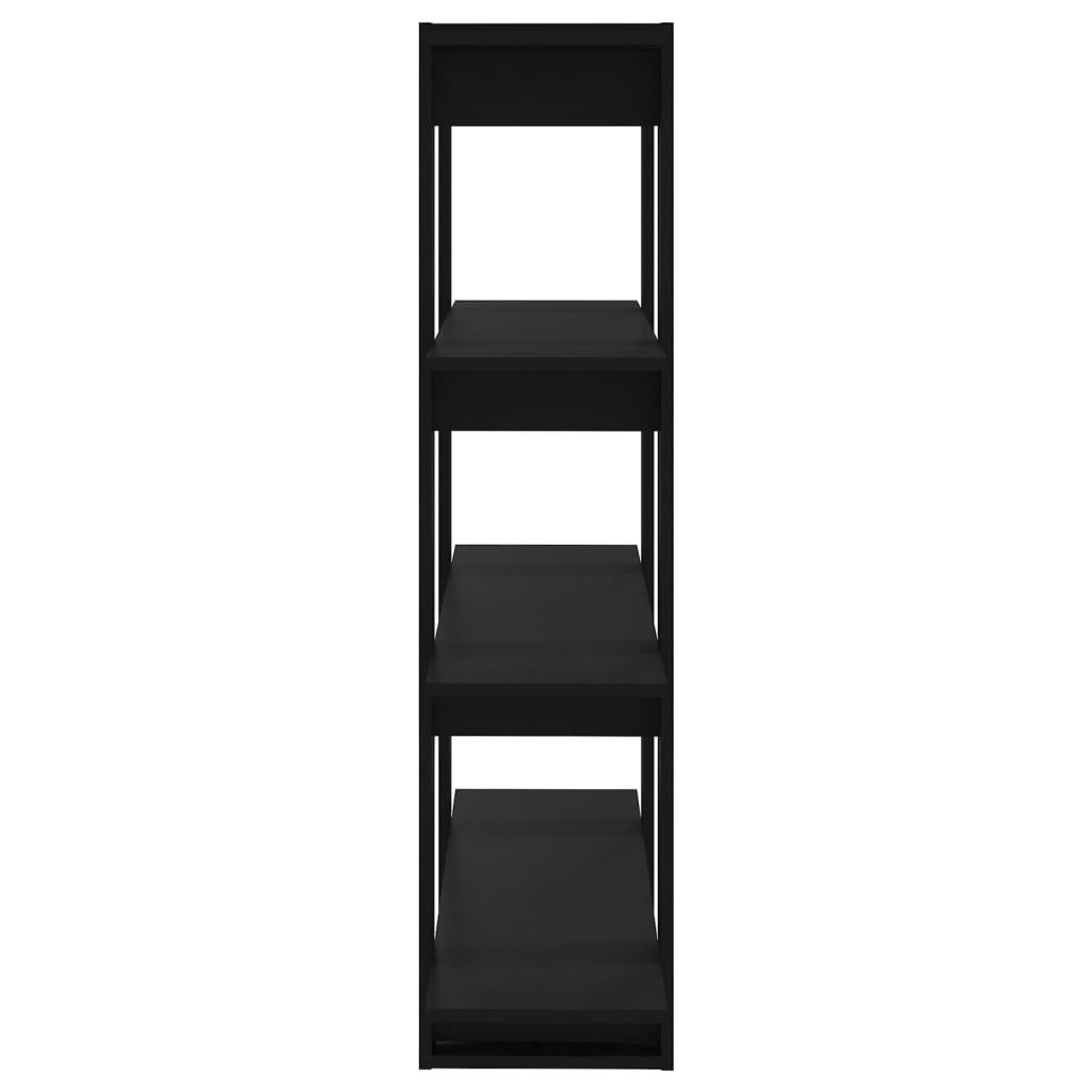 vidaXL Bibliotecă/Separator cameră, negru, 100x30x123,5 cm vidaXL Bibliotecă/Separator cameră, negru, 100x30x123,5 cm