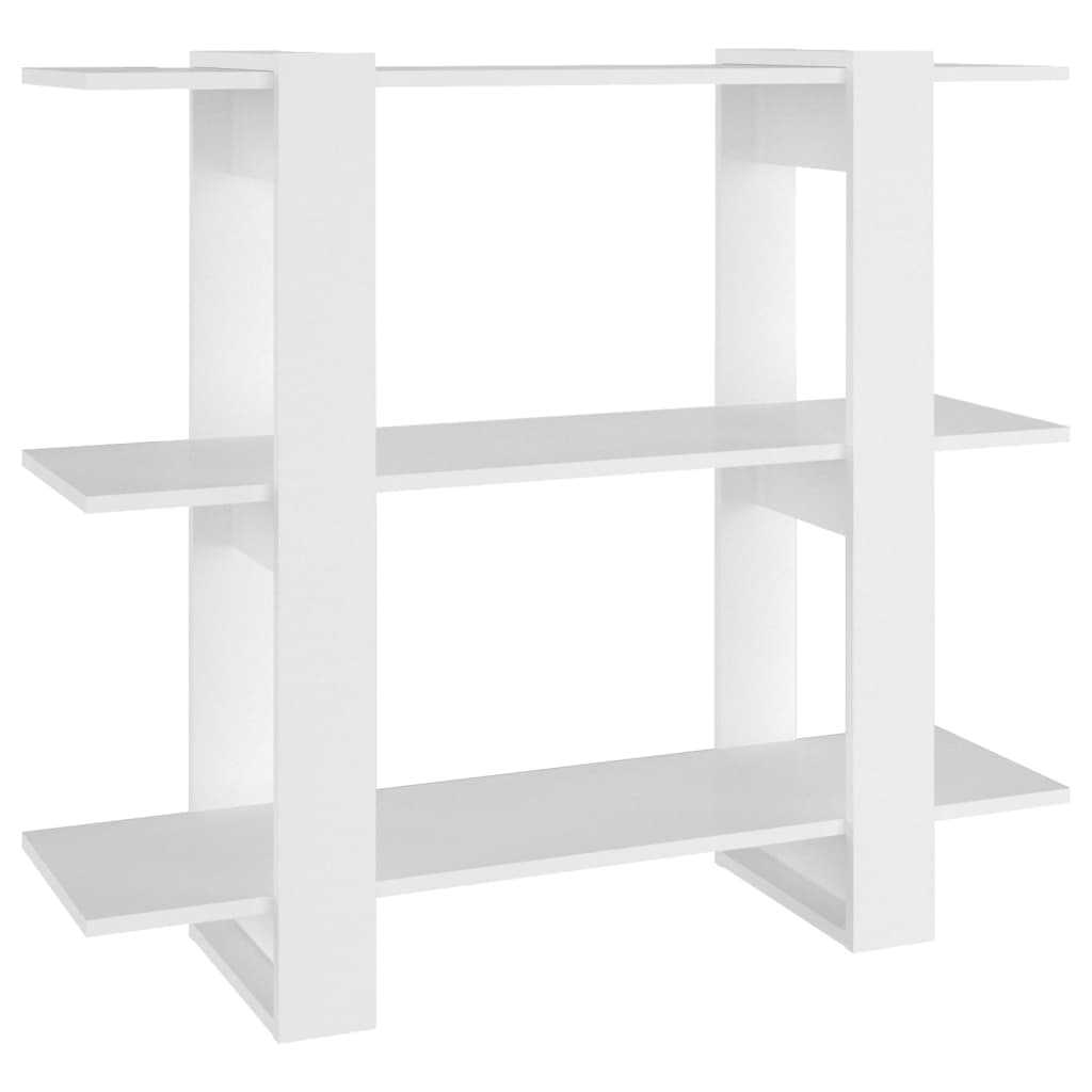 vidaXL Bibliotecă/Separator cameră, alb, 100x30x87 cm