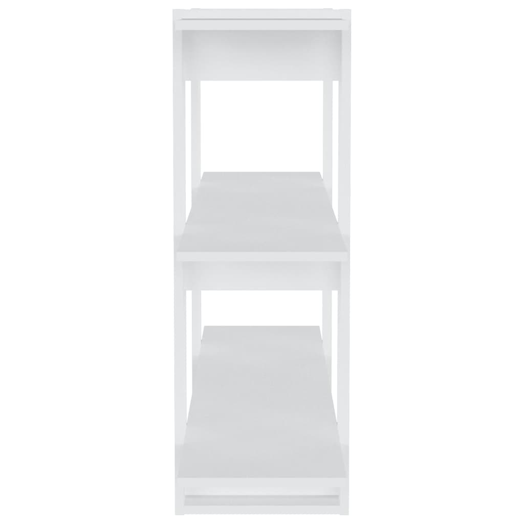 vidaXL Bibliotecă/Separator cameră, alb, 100x30x87 cm