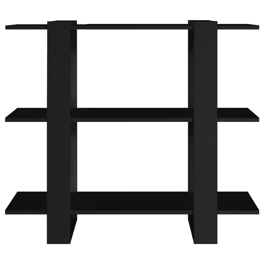 vidaXL Bibliotecă/Separator cameră, negru, 100x30x87 cm vidaXL Bibliotecă/Separator cameră, negru, 100x30x87 cm
