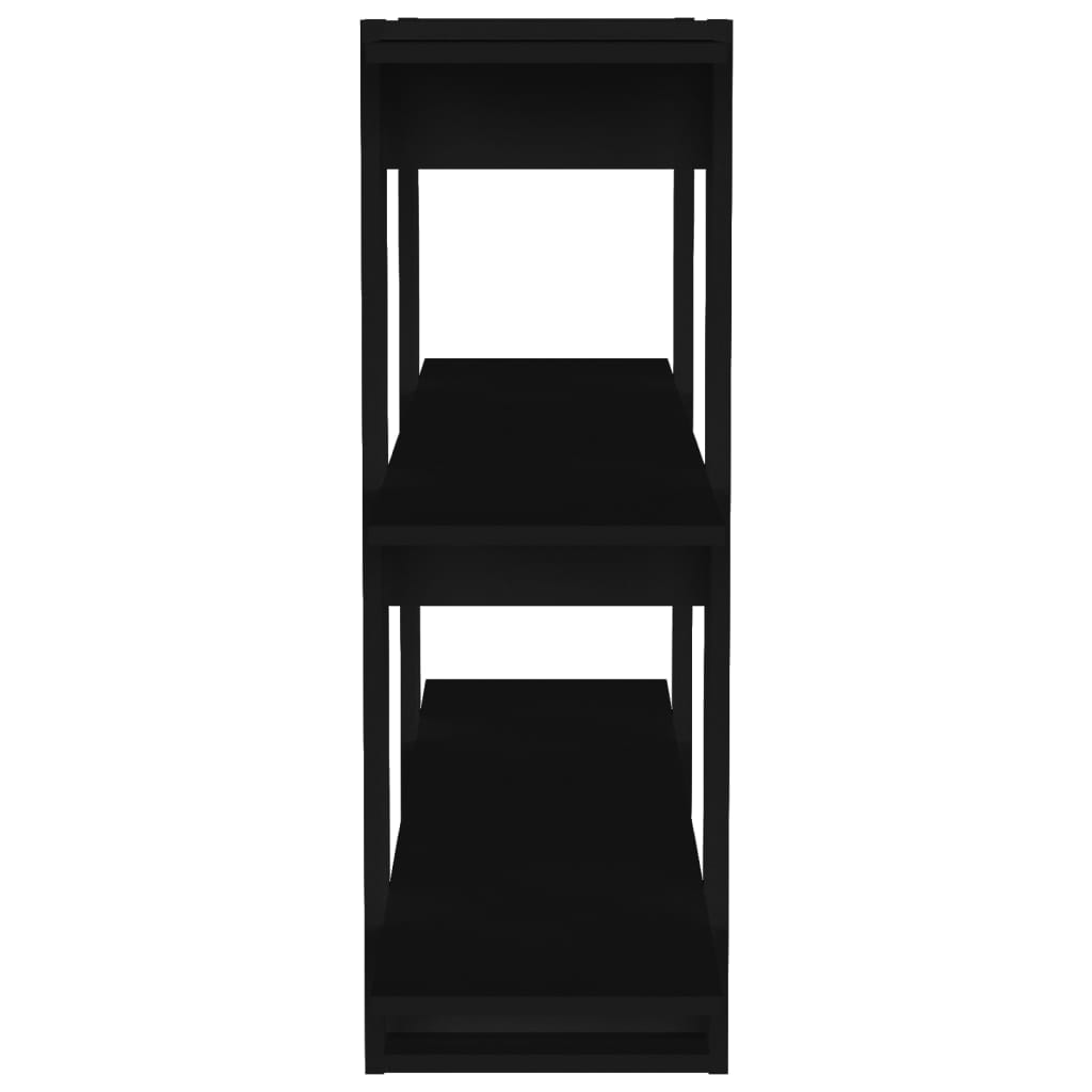 vidaXL Bibliotecă/Separator cameră, negru, 100x30x87 cm vidaXL Bibliotecă/Separator cameră, negru, 100x30x87 cm