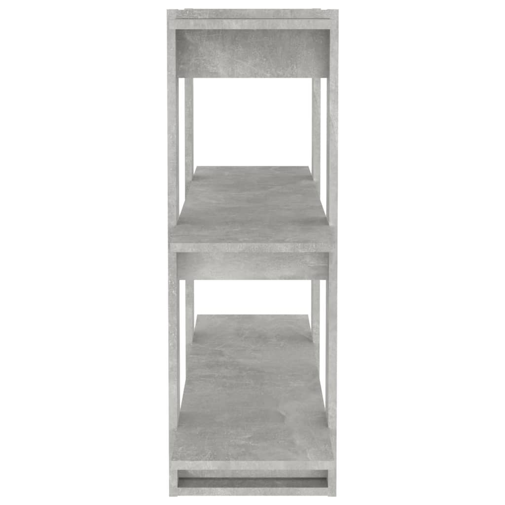vidaXL Bibliotecă/Separator cameră, gri beton, 100x30x87 cm