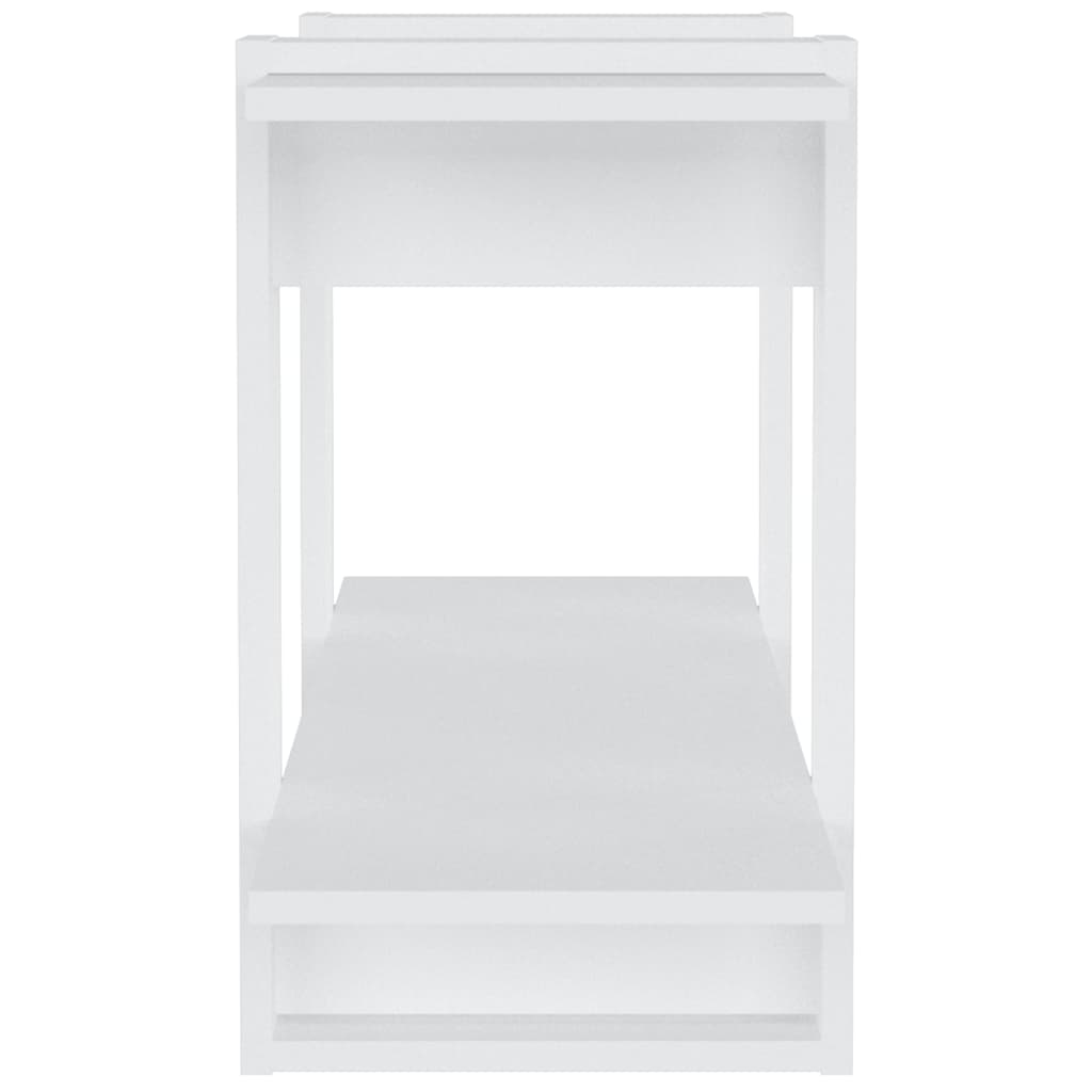 vidaXL Bibliotecă, alb, 100x30x51 cm, lemn compozit vidaXL Bibliotecă, alb, 100x30x51 cm, lemn compozit