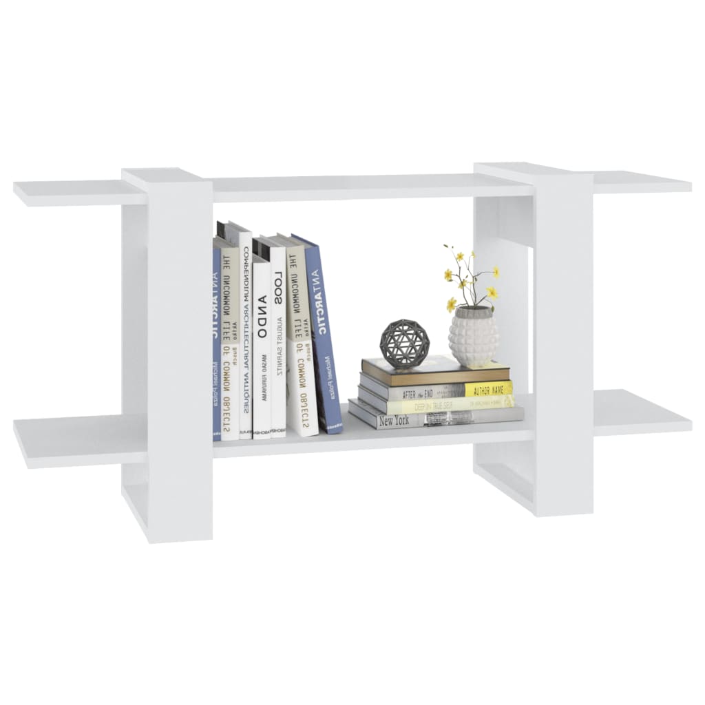 vidaXL Bibliotecă, alb, 100x30x51 cm, lemn compozit vidaXL Bibliotecă, alb, 100x30x51 cm, lemn compozit