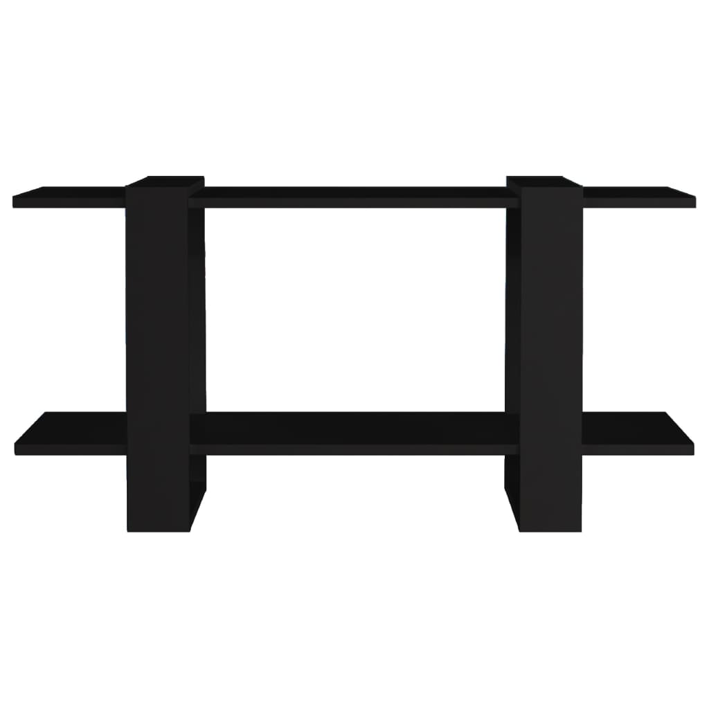 vidaXL Bibliotecă, negru, 100x30x51 cm, lemn compozit vidaXL Bibliotecă, negru, 100x30x51 cm, lemn compozit