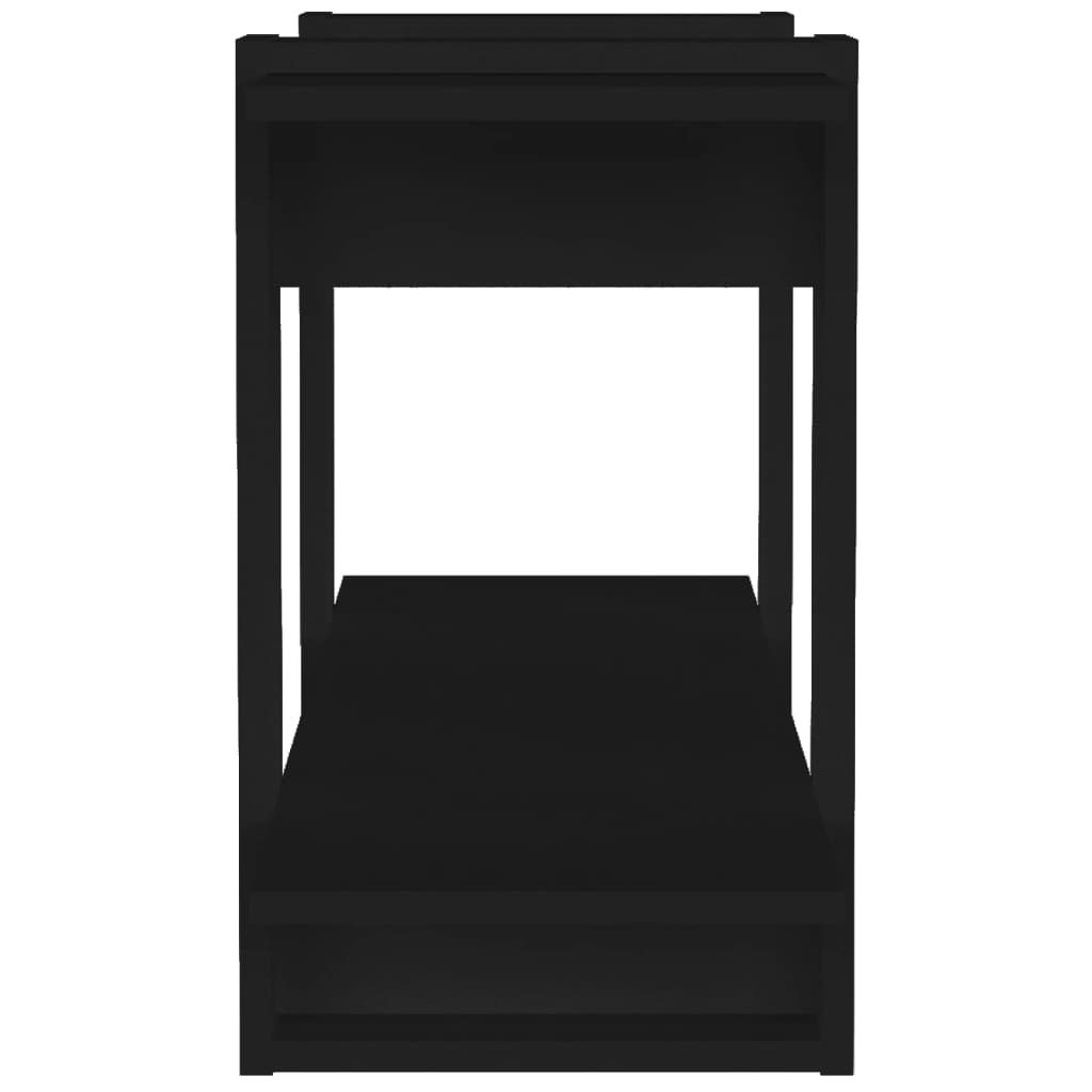 vidaXL Bibliotecă, negru, 100x30x51 cm, lemn compozit vidaXL Bibliotecă, negru, 100x30x51 cm, lemn compozit