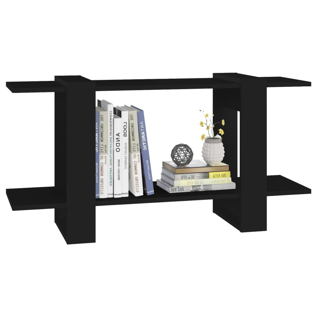vidaXL Bibliotecă, negru, 100x30x51 cm, lemn compozit vidaXL Bibliotecă, negru, 100x30x51 cm, lemn compozit