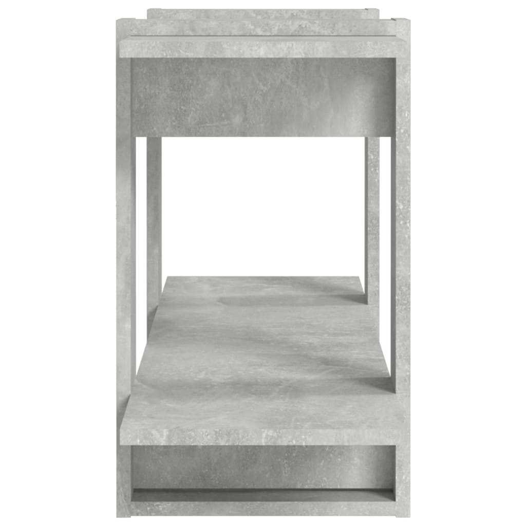 vidaXL Bibliotecă, gri beton, 100x30x51 cm, lemn compozit vidaXL Bibliotecă, gri beton, 100x30x51 cm, lemn compozit