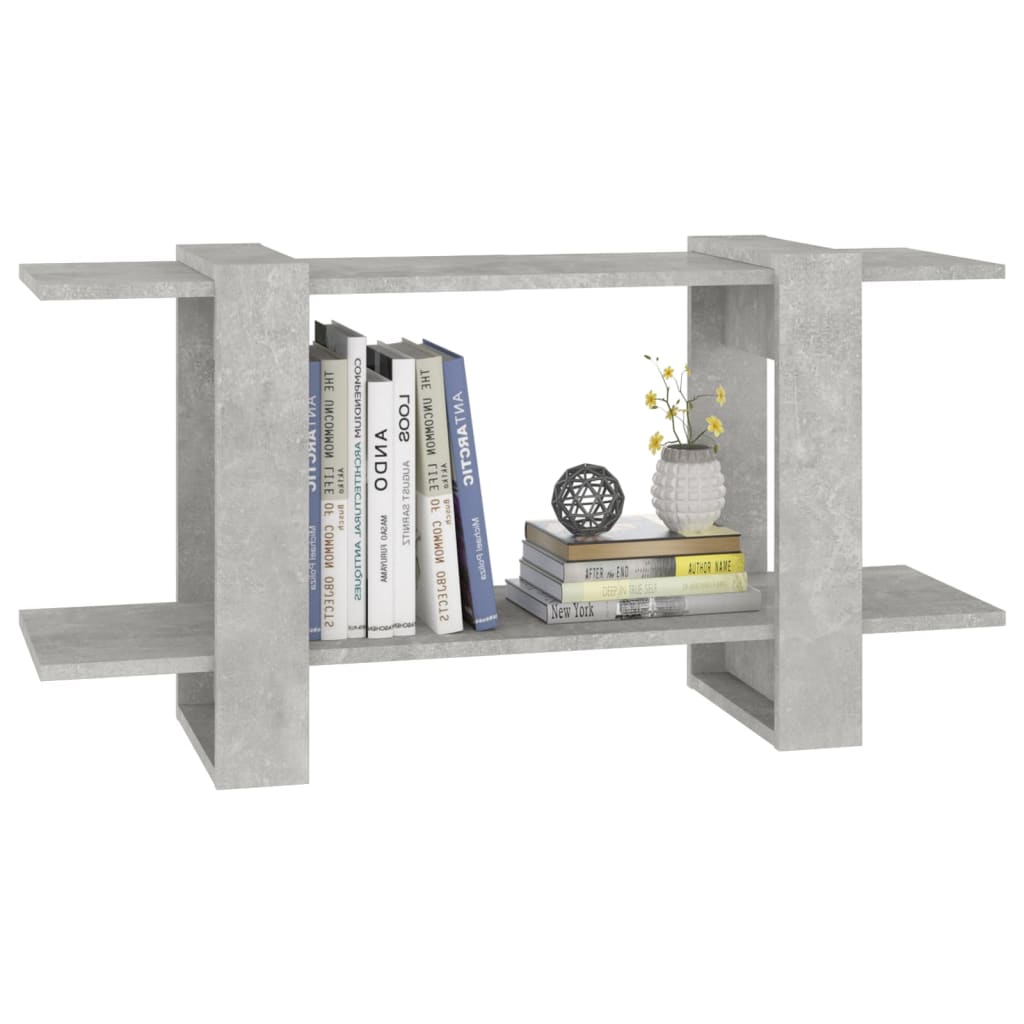 vidaXL Bibliotecă, gri beton, 100x30x51 cm, lemn compozit vidaXL Bibliotecă, gri beton, 100x30x51 cm, lemn compozit