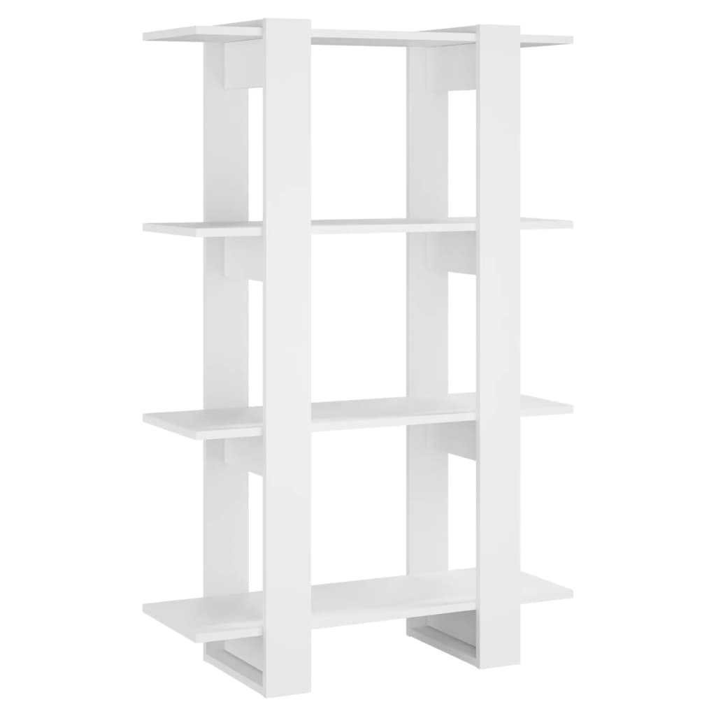 vidaXL Bibliotecă/Separator cameră, alb, 80x30x123,5 cm vidaXL Bibliotecă/Separator cameră, alb, 80x30x123,5 cm