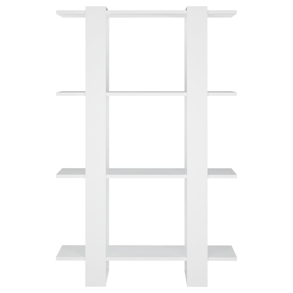 vidaXL Bibliotecă/Separator cameră, alb, 80x30x123,5 cm vidaXL Bibliotecă/Separator cameră, alb, 80x30x123,5 cm