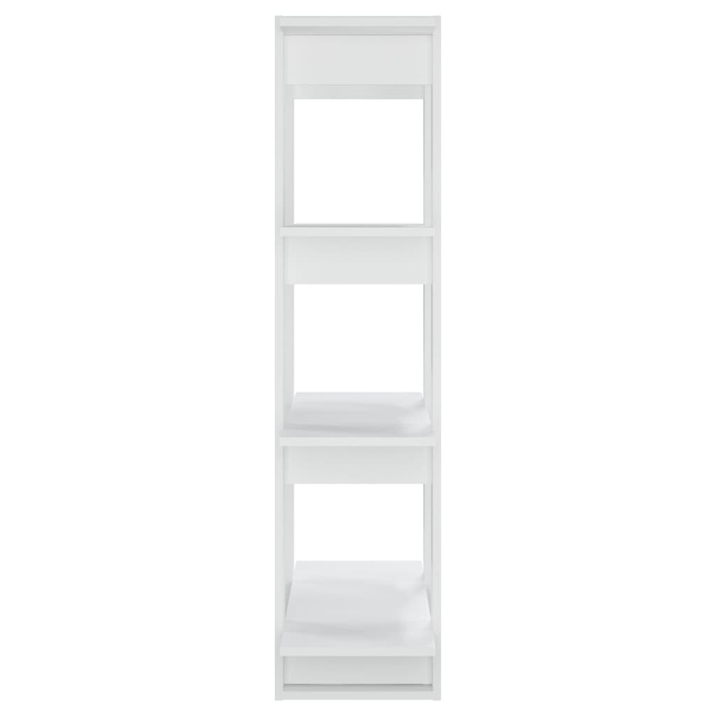 vidaXL Bibliotecă/Separator cameră, alb, 80x30x123,5 cm vidaXL Bibliotecă/Separator cameră, alb, 80x30x123,5 cm