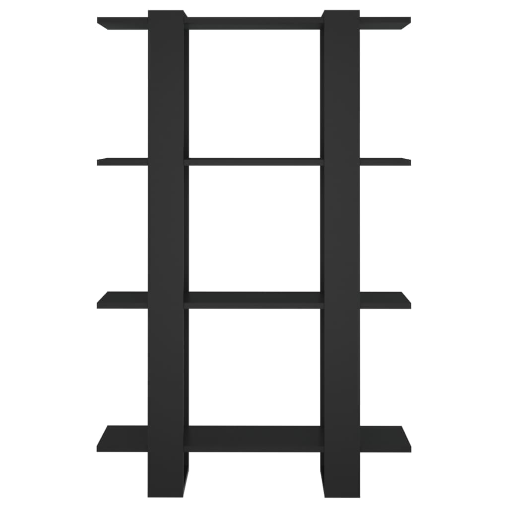 vidaXL Bibliotecă/Separator cameră, negru, 80x30x123,5 cm vidaXL Bibliotecă/Separator cameră, negru, 80x30x123,5 cm