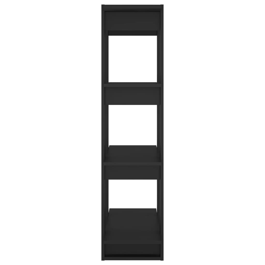 vidaXL Bibliotecă/Separator cameră, negru, 80x30x123,5 cm vidaXL Bibliotecă/Separator cameră, negru, 80x30x123,5 cm