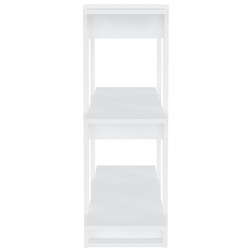 vidaXL Bibliotecă/Separator cameră, alb, 80x30x87 cm vidaXL Bibliotecă/Separator cameră, alb, 80x30x87 cm