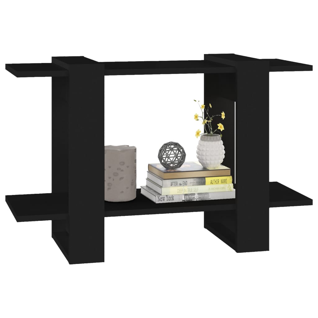 vidaXL Bibliotecă/Separator cameră, negru, 80x30x51 cm