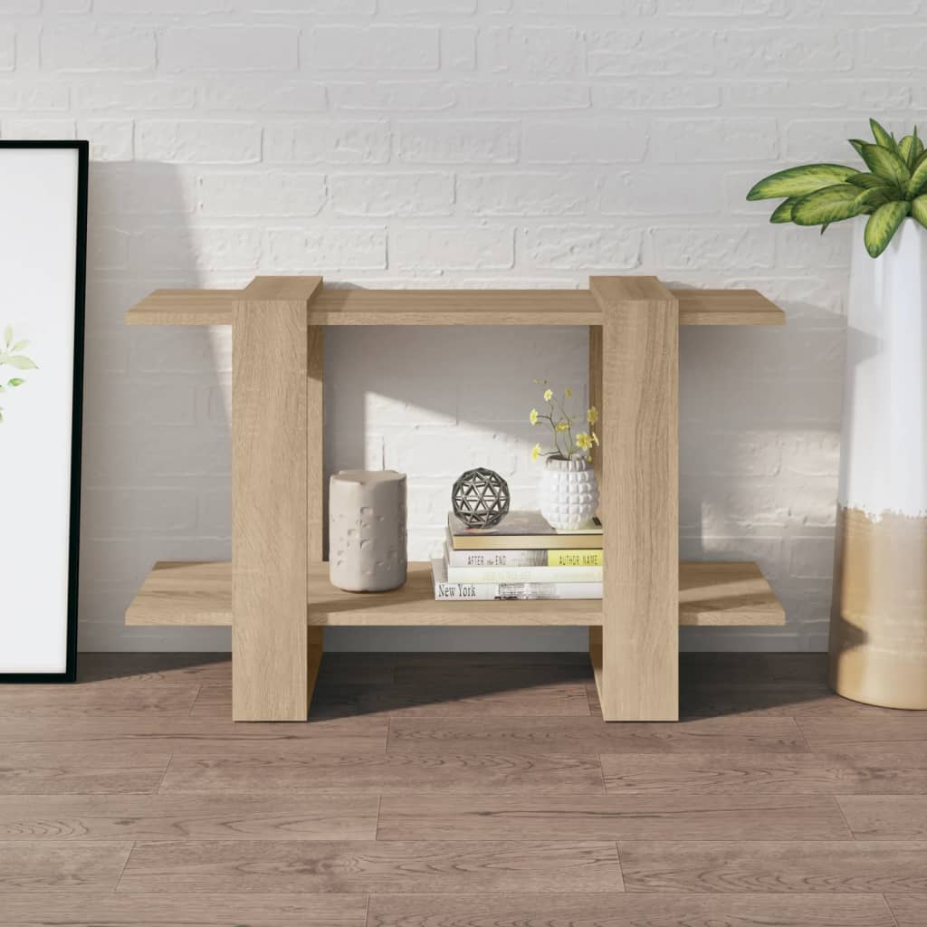 vidaXL Bibliotecă/Separator cameră, stejar sonoma, 80x30x51 cm vidaXL Bibliotecă/Separator cameră, stejar sonoma, 80x30x51 cm
