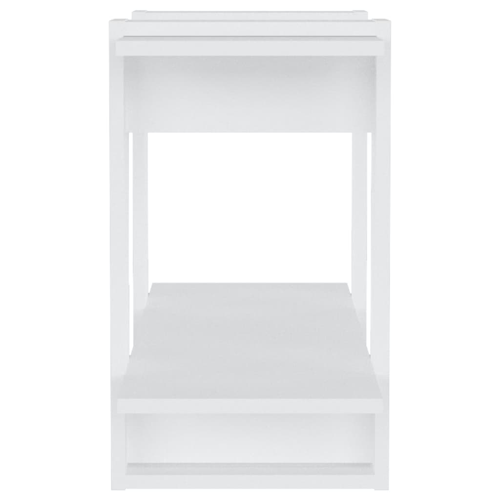 vidaXL Bibliotecă/Separator cameră, alb extralucios, 80x30x51 cm vidaXL Bibliotecă/Separator cameră, alb extralucios, 80x30x51 cm