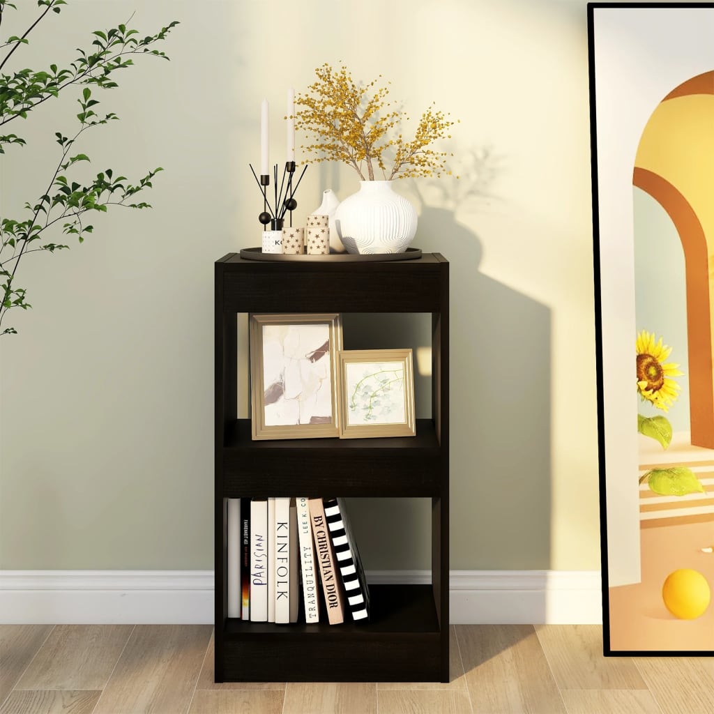vidaXL Bibliotecă/Separator cameră, negru, 40x30x72 cm vidaXL Bibliotecă/Separator cameră, negru, 40x30x72 cm