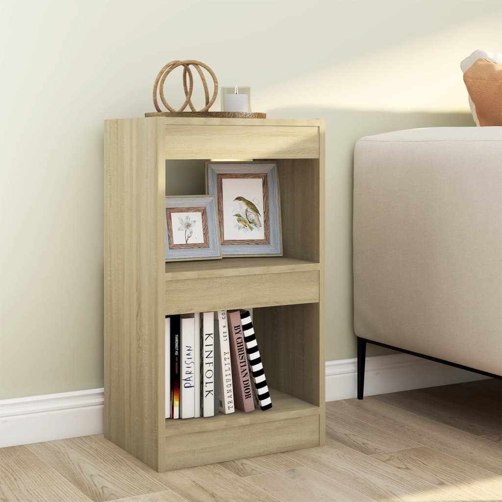 vidaXL Bibliotecă/Separator cameră, stejar sonoma, 40x30x72 cm vidaXL Bibliotecă/Separator cameră, stejar sonoma, 40x30x72 cm