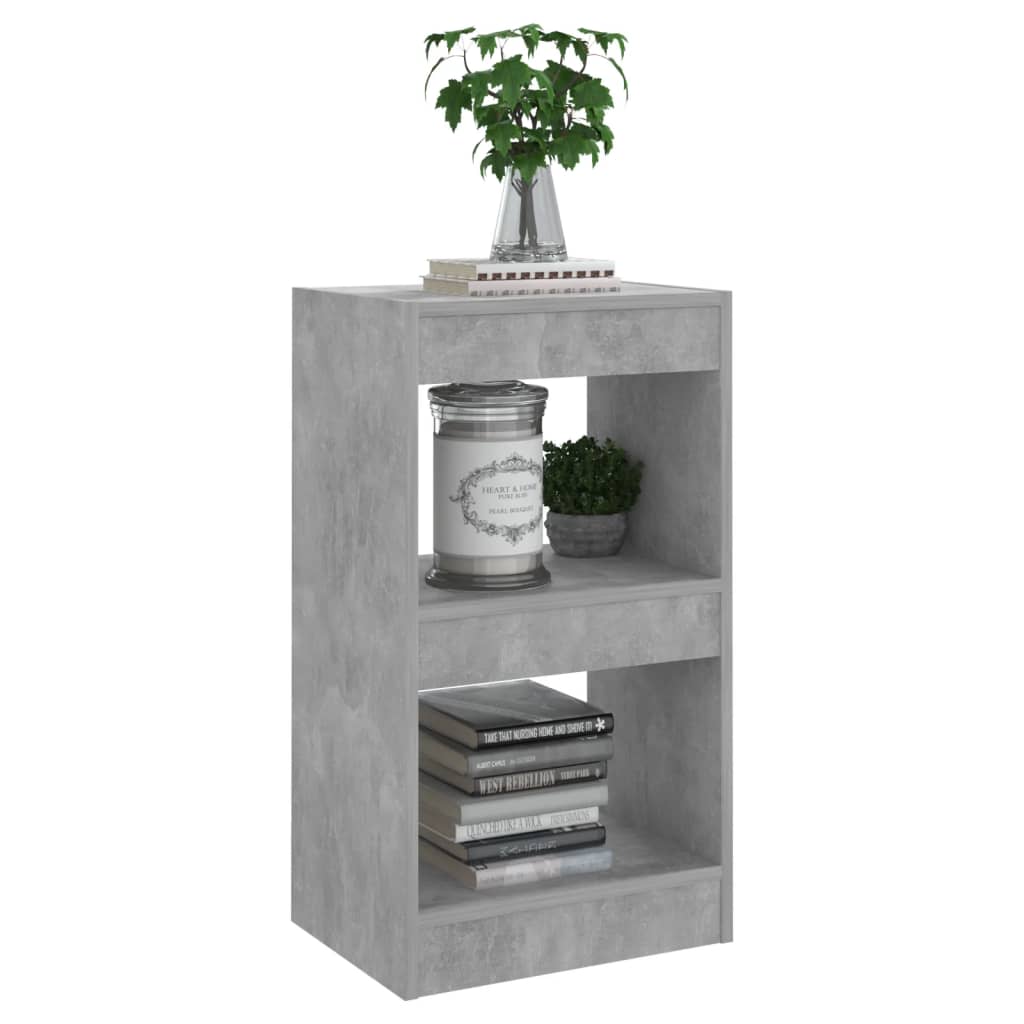 vidaXL Bibliotecă/Separator cameră, gri beton, 40x30x72 cm vidaXL Bibliotecă/Separator cameră, gri beton, 40x30x72 cm