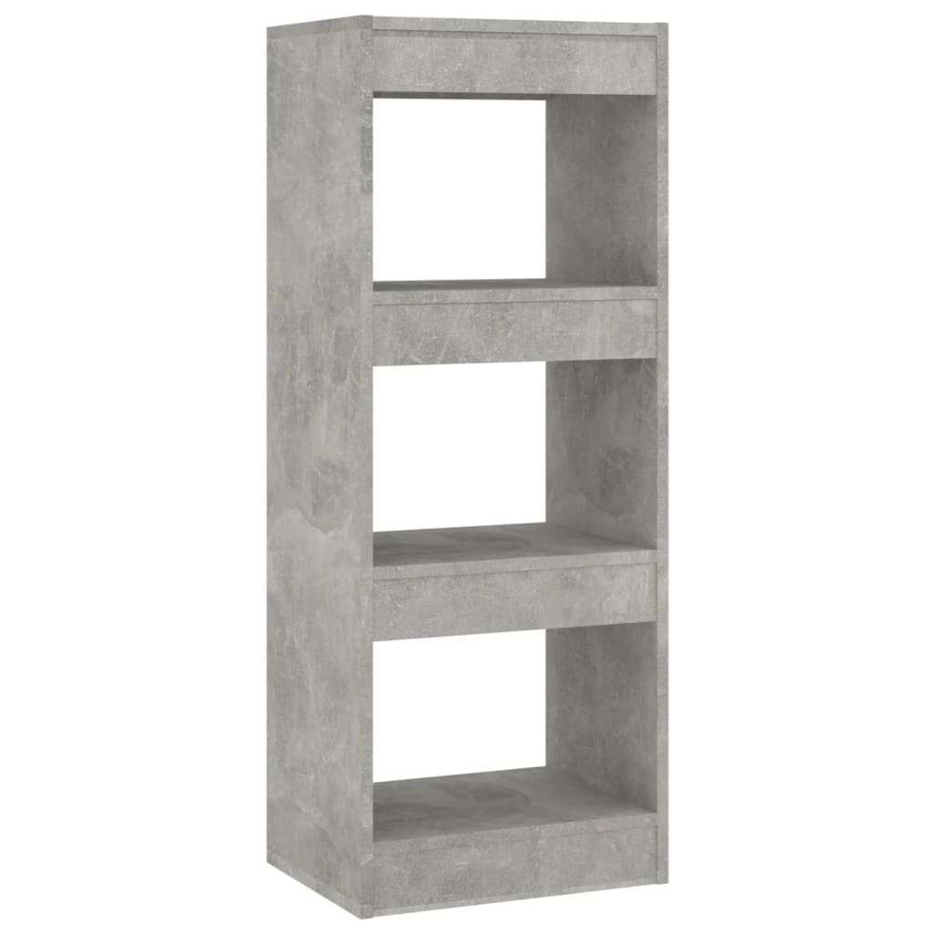 vidaXL Bibliotecă/Separator cameră, gri beton, 40x30x103 cm, PAL