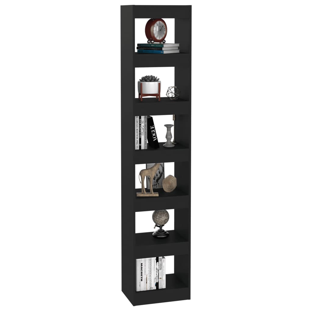 vidaXL Bibliotecă/Separator cameră, negru, 40x30x198 cm vidaXL Bibliotecă/Separator cameră, negru, 40x30x198 cm