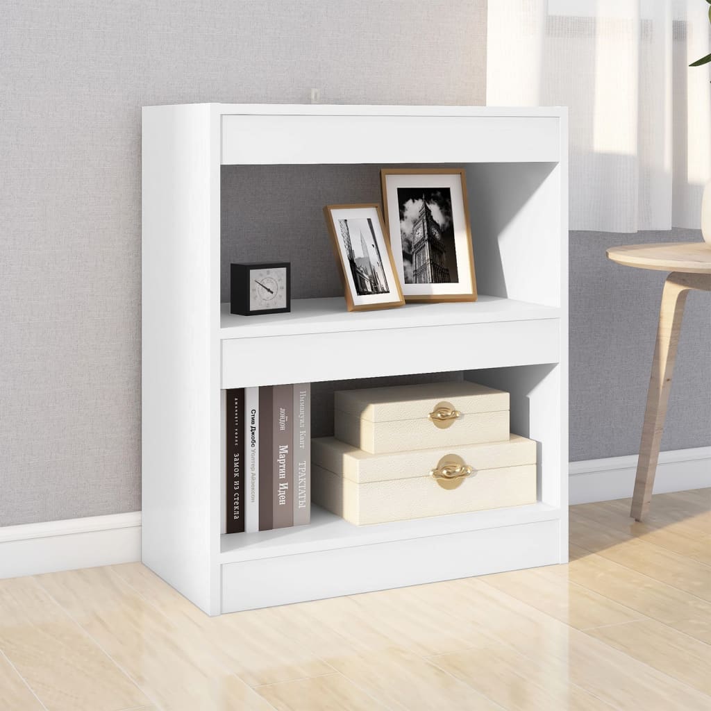 vidaXL Bibliotecă/Separator cameră, alb, 60x30x72 cm