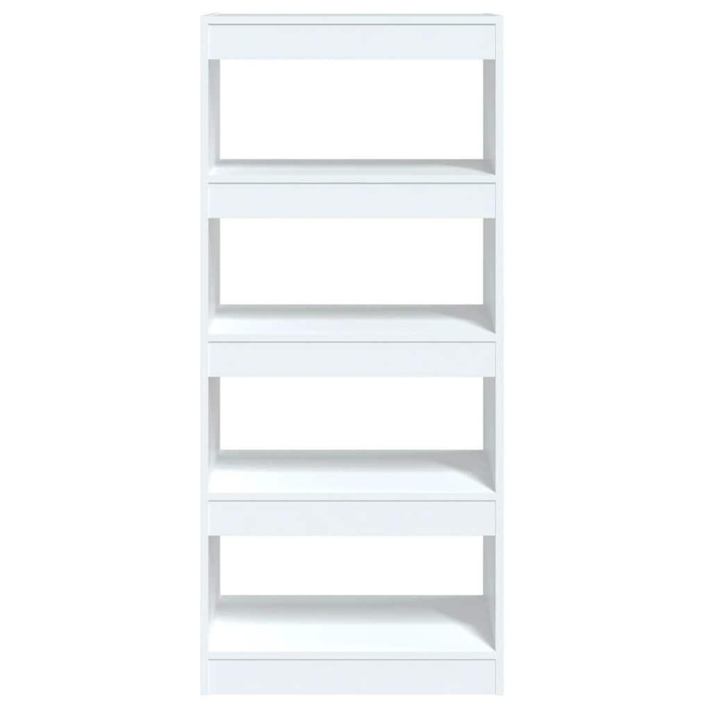 vidaXL Bibliotecă/Separator cameră, alb, 60x30x135 cm, lemn prelucrat vidaXL Bibliotecă/Separator cameră, alb, 60x30x135 cm, lemn prelucrat