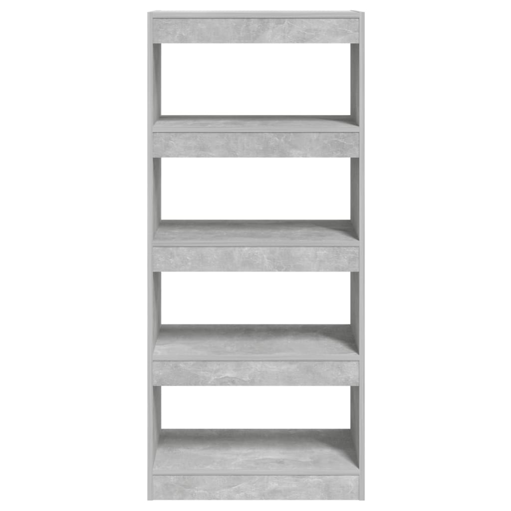 vidaXL Bibliotecă/Separator gri beton 60x30x135cm lemn prelucrat vidaXL Bibliotecă/Separator gri beton 60x30x135cm lemn prelucrat