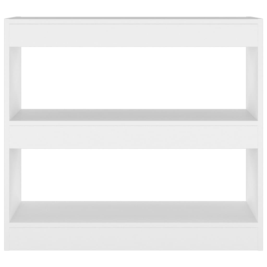 vidaXL Bibliotecă/Separator cameră, alb, 80x30x72 cm