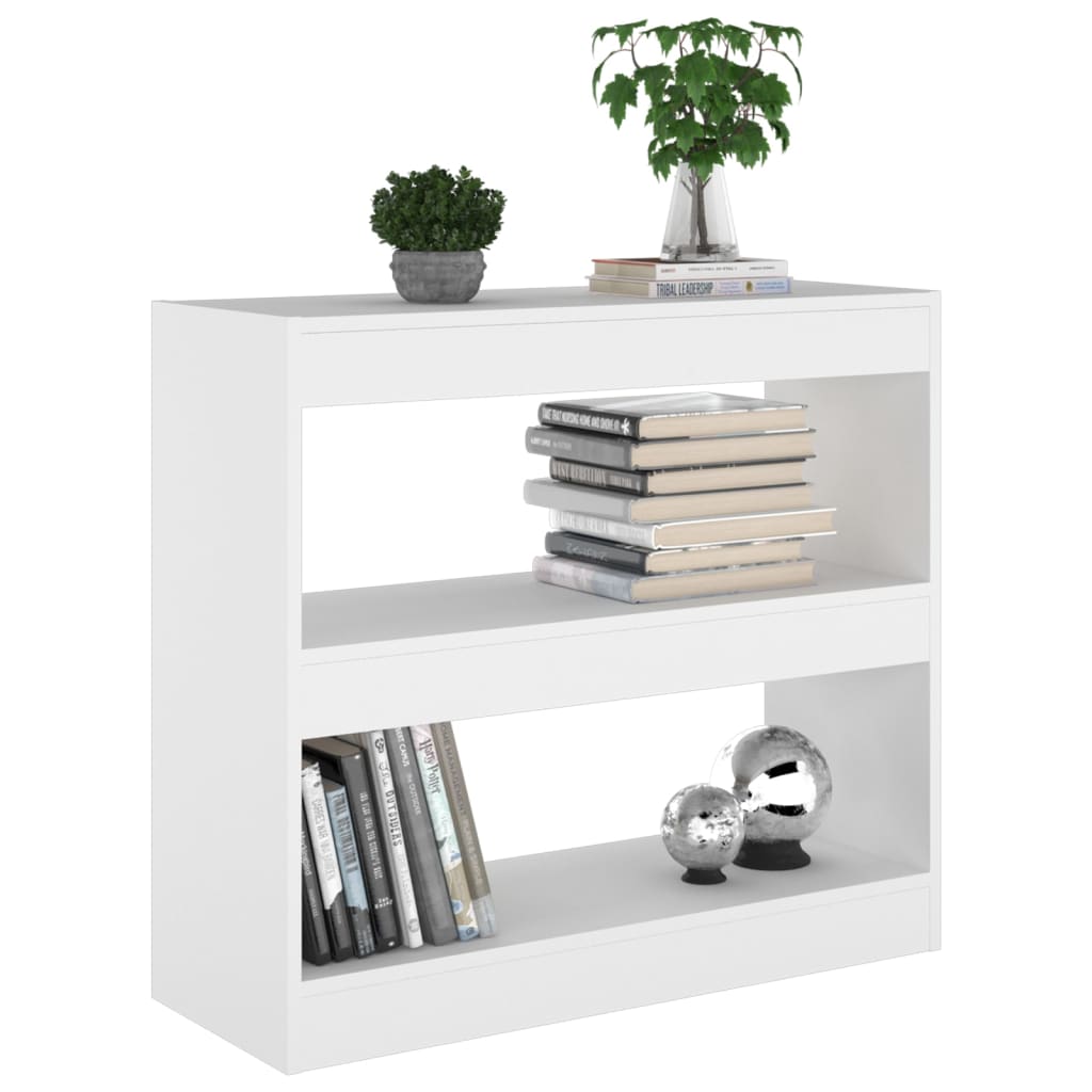 vidaXL Bibliotecă/Separator cameră, alb, 80x30x72 cm
