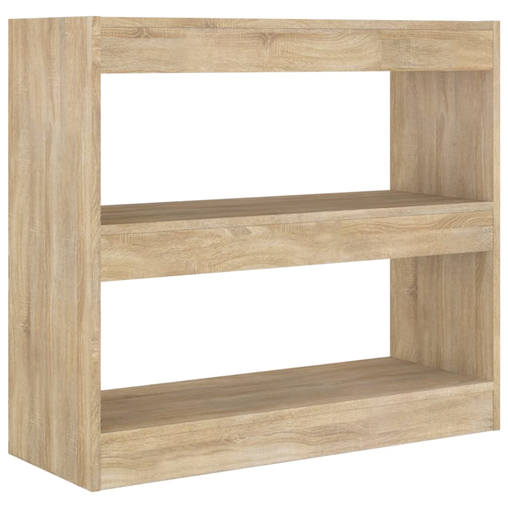 vidaXL Bibliotecă/Separator cameră, stejar sonoma, 80x30x72 cm vidaXL Bibliotecă/Separator cameră, stejar sonoma, 80x30x72 cm