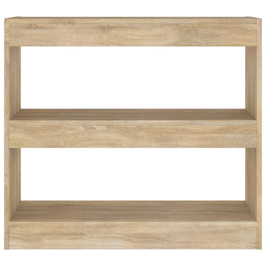 vidaXL Bibliotecă/Separator cameră, stejar sonoma, 80x30x72 cm vidaXL Bibliotecă/Separator cameră, stejar sonoma, 80x30x72 cm