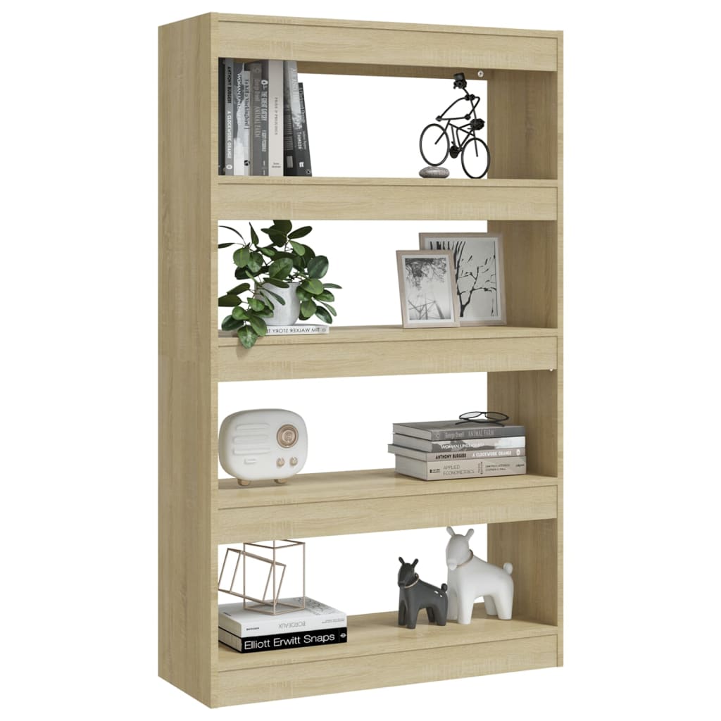 vidaXL Bibliotecă/Separator cameră, stejar sonoma, 80x30x135 cm, PAL vidaXL Bibliotecă/Separator cameră, stejar sonoma, 80x30x135 cm, PAL