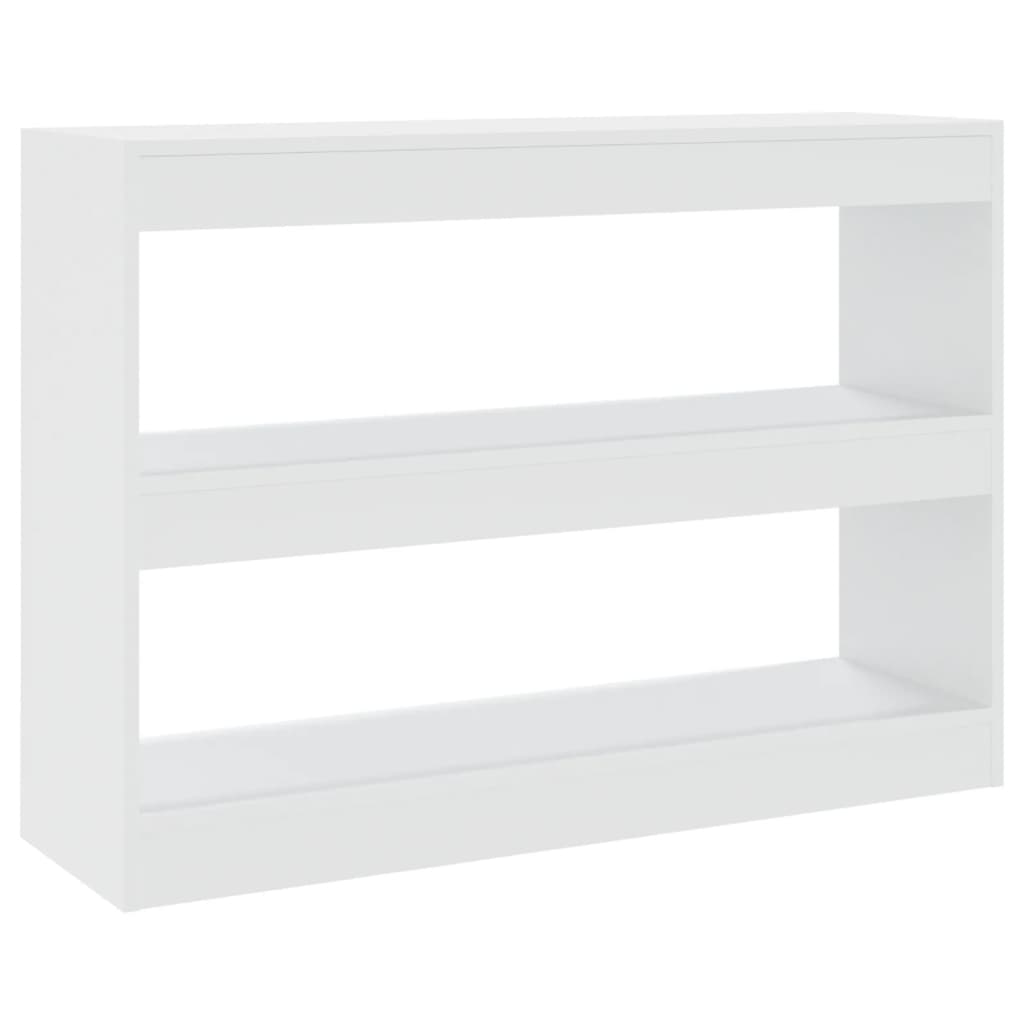 vidaXL Bibliotecă/Separator cameră, alb, 100x30x72 cm