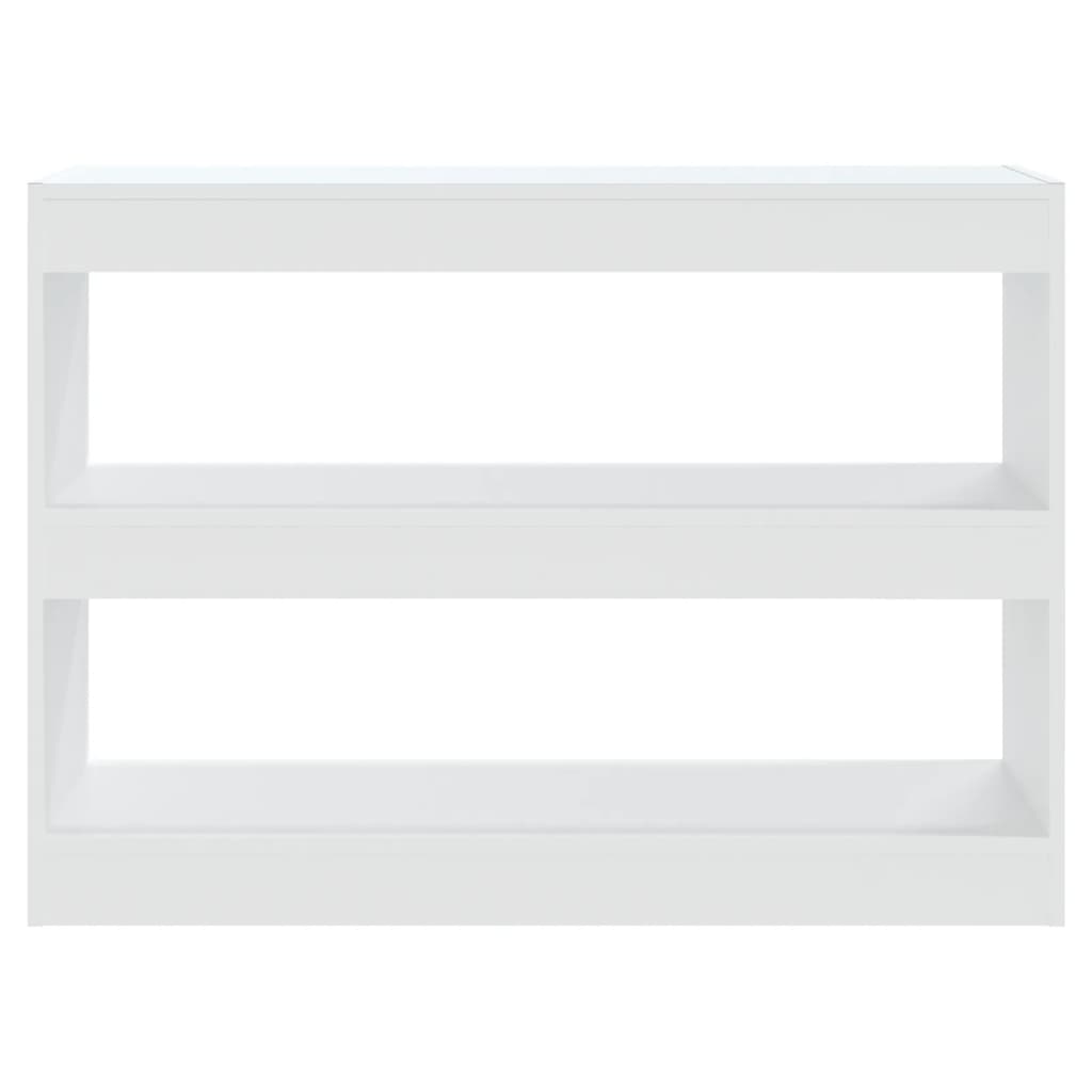vidaXL Bibliotecă/Separator cameră, alb, 100x30x72 cm