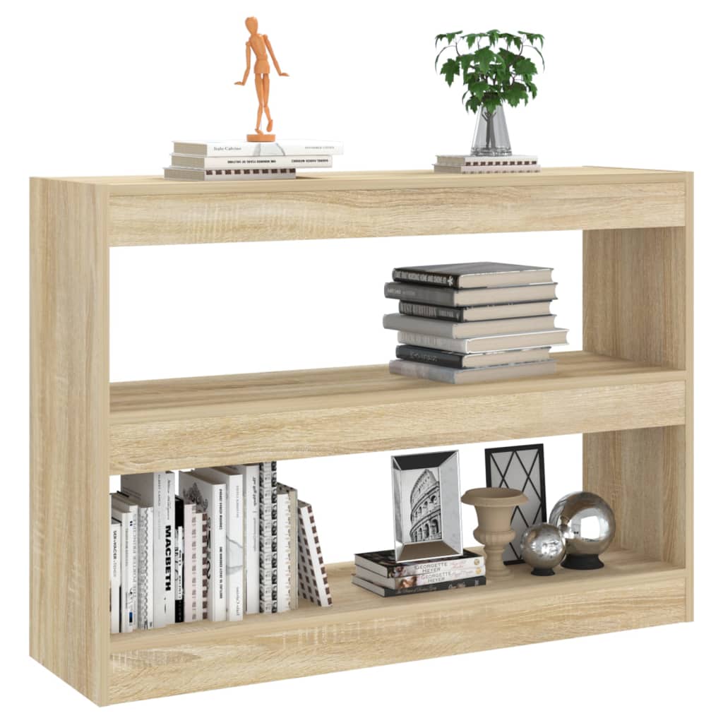 vidaXL Bibliotecă/Separator cameră, stejar sonoma, 100x30x72 cm vidaXL Bibliotecă/Separator cameră, stejar sonoma, 100x30x72 cm