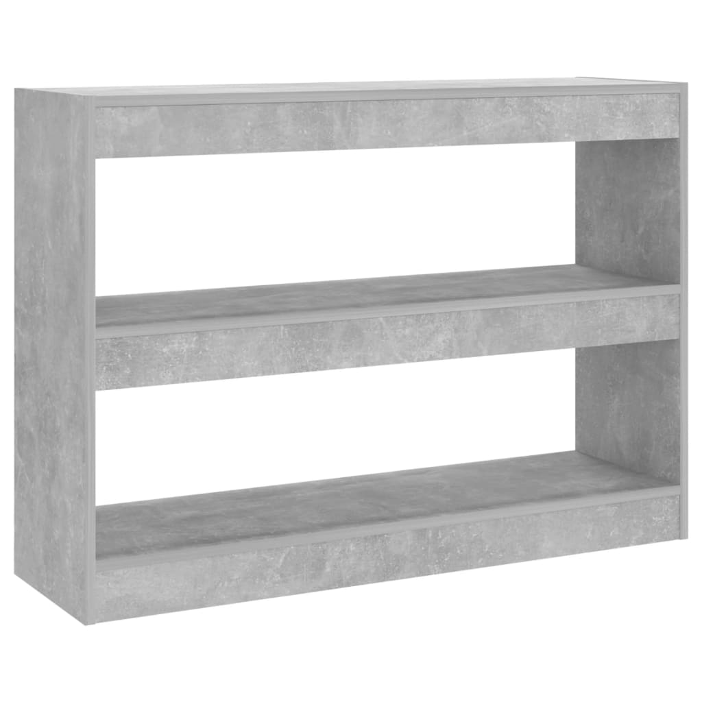 vidaXL Bibliotecă/Separator cameră, gri beton, 100x30x72 cm