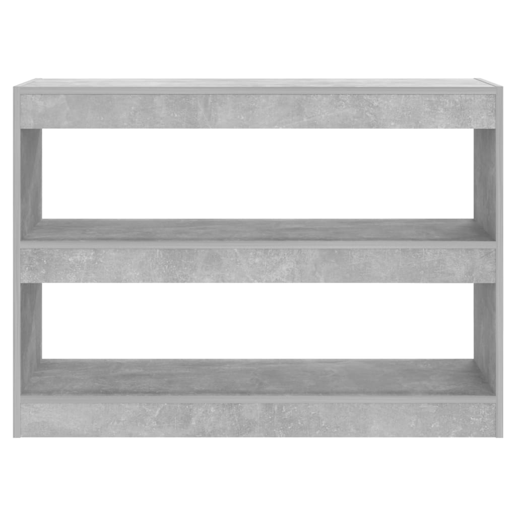 vidaXL Bibliotecă/Separator cameră, gri beton, 100x30x72 cm