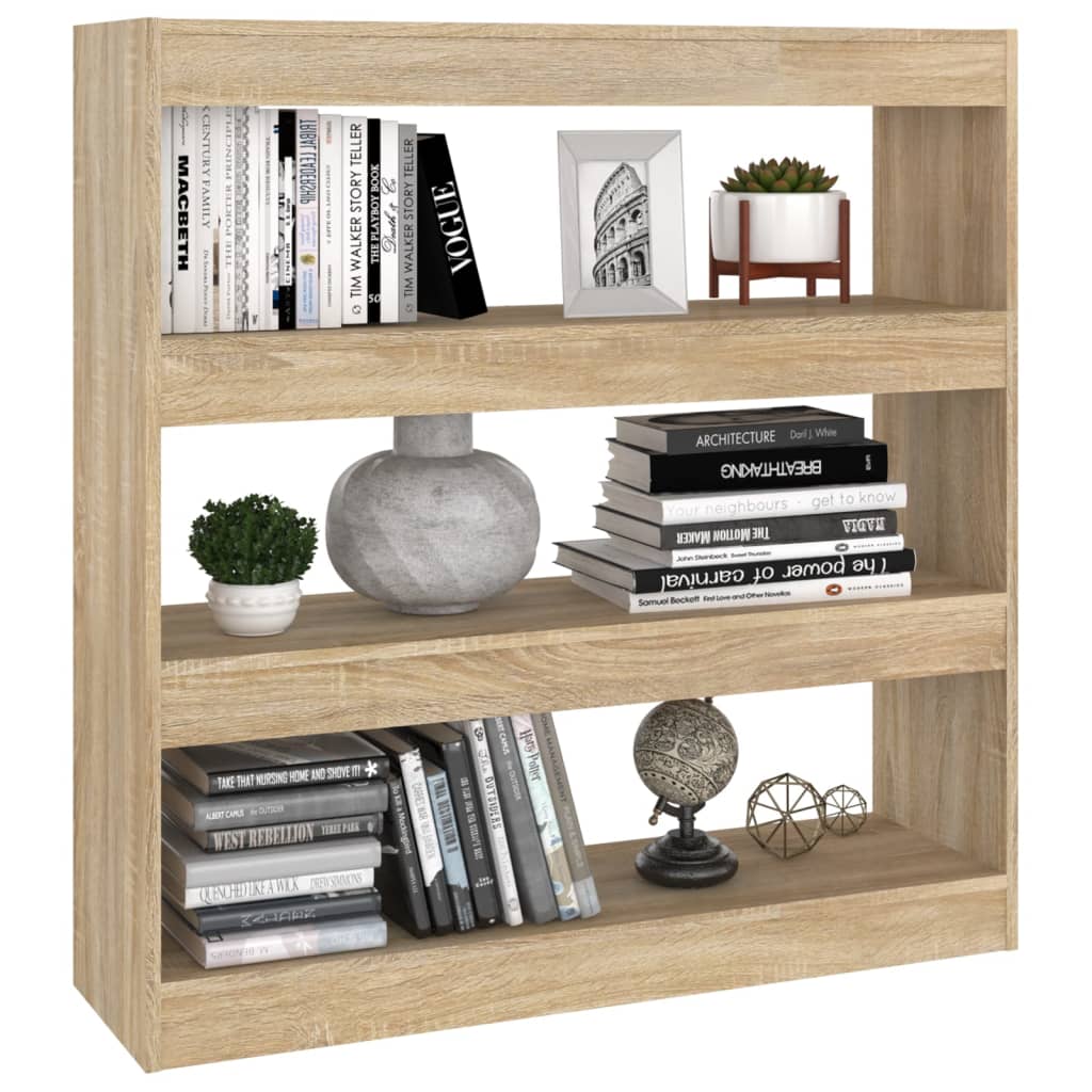 vidaXL Bibliotecă/Separator cameră, stejar sonoma, 100x30x103 cm vidaXL Bibliotecă/Separator cameră, stejar sonoma, 100x30x103 cm