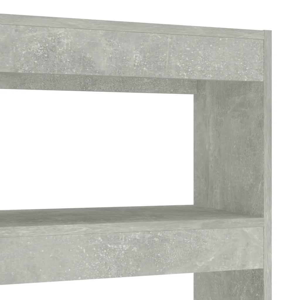 vidaXL Bibliotecă/Separator cameră, gri beton, 100x30x135 cm