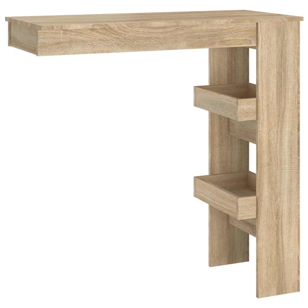 vidaXL Masă bar de perete stejar sonoma 102x45x103,5 cm lemn compozit