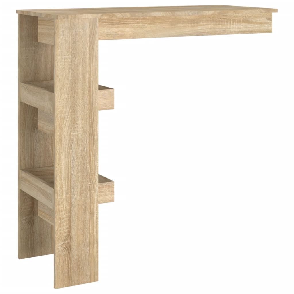 vidaXL Masă bar de perete stejar sonoma 102x45x103,5 cm lemn compozit