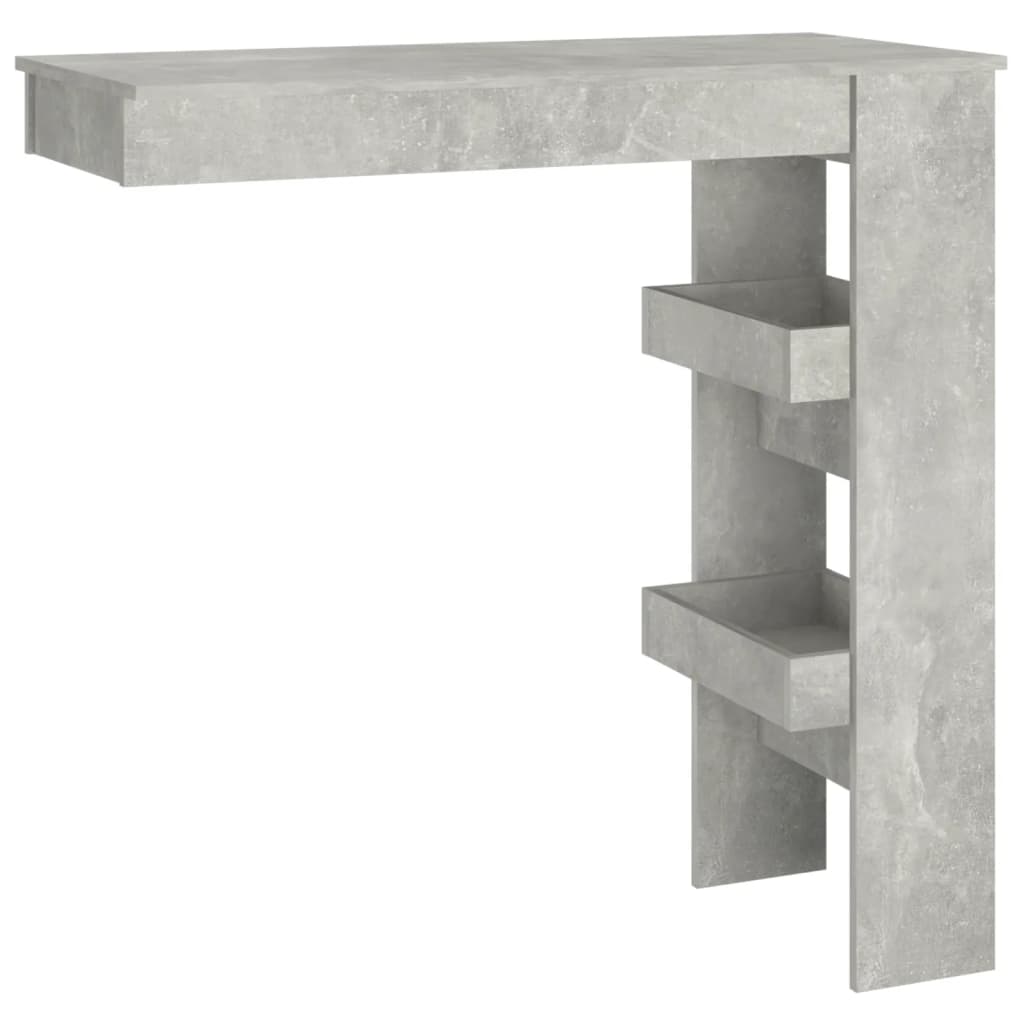 vidaXL Masă bar de perete gri beton 102x45x103,5 cm lemn compozit vidaXL Masă bar de perete gri beton 102x45x103,5 cm lemn compozit
