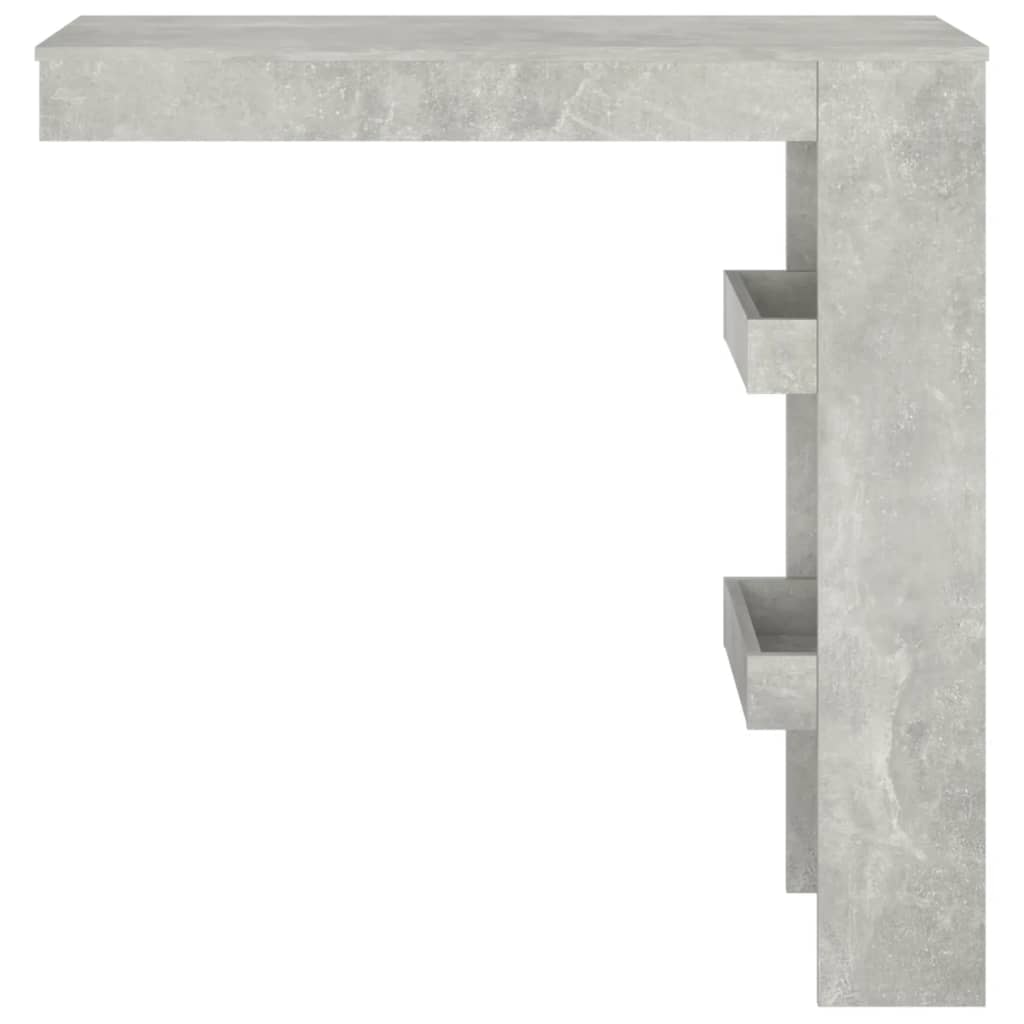 vidaXL Masă bar de perete gri beton 102x45x103,5 cm lemn compozit vidaXL Masă bar de perete gri beton 102x45x103,5 cm lemn compozit